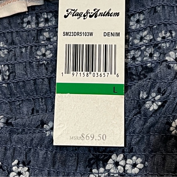 NWT Kittenish X Flag & Anthem Mae Tiered Mini Dress Size Large Or XL X-Large - Picture 11 of 16